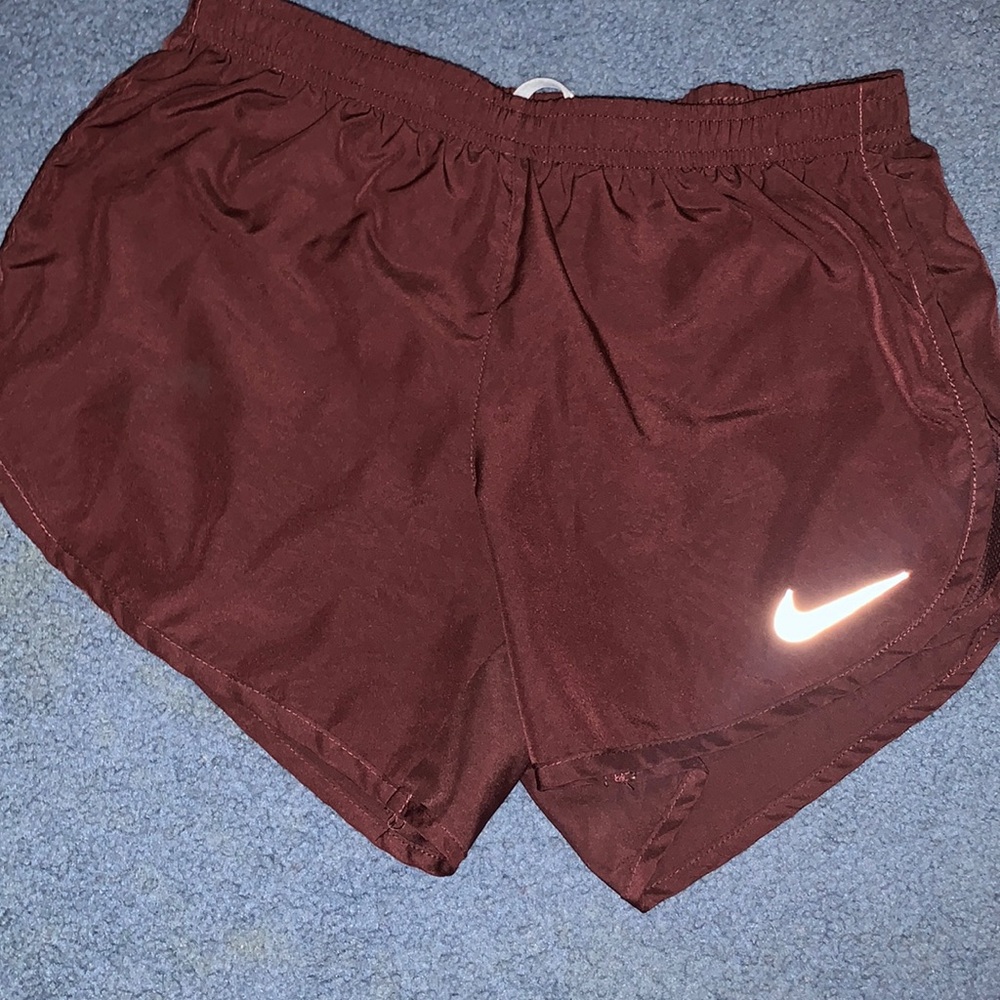 XS maroon Nike running shorts